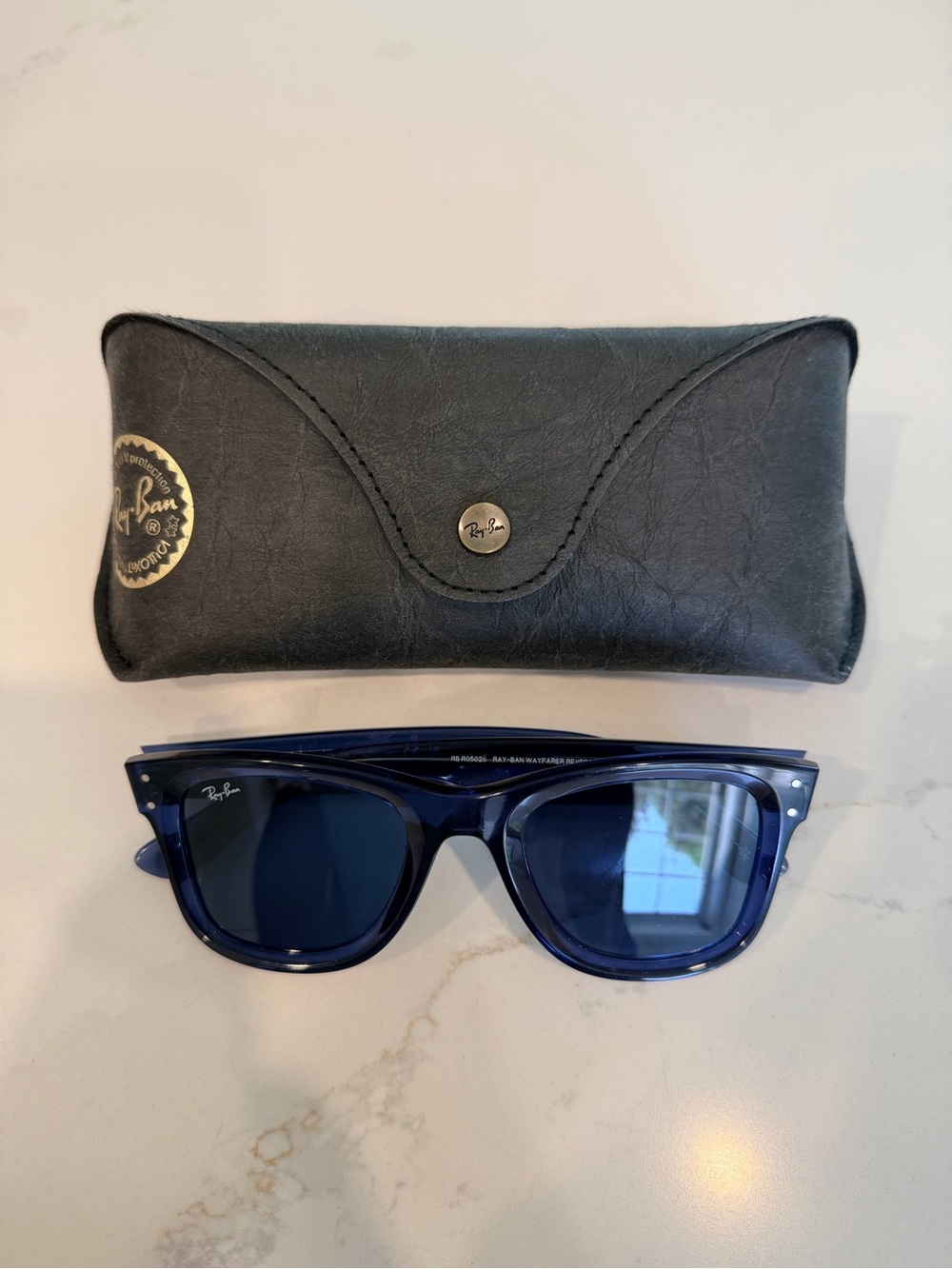 Ray-Ban Navy Blue Wayfarer Sunglasses